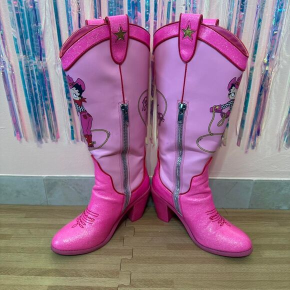 Dolls-kill Women's Pink and Red Boots - Picture 2 of 8